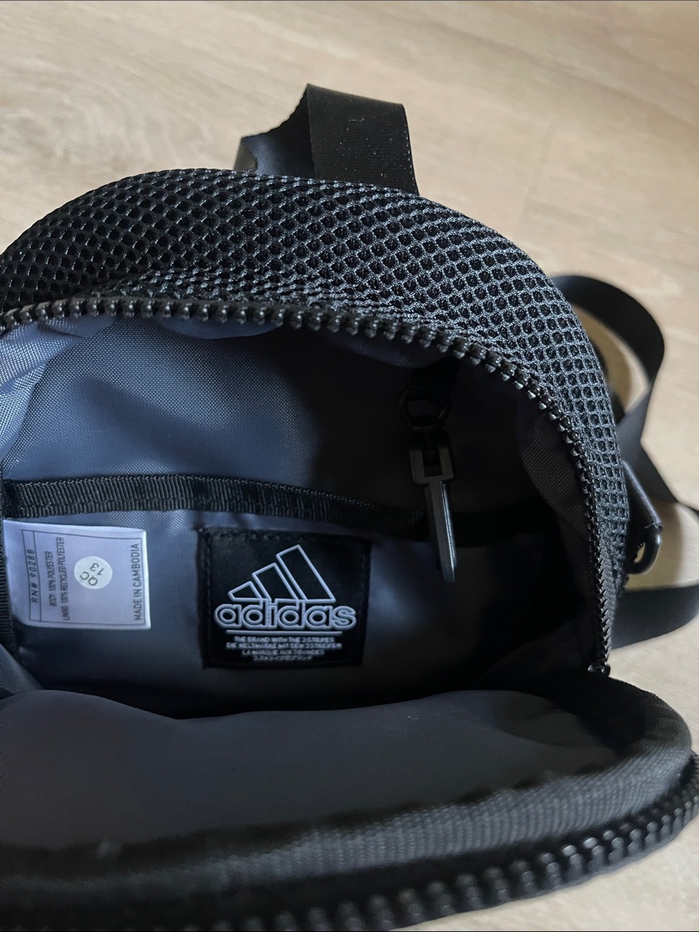 Adidas black mini backpack purse - Picture 3 of 5